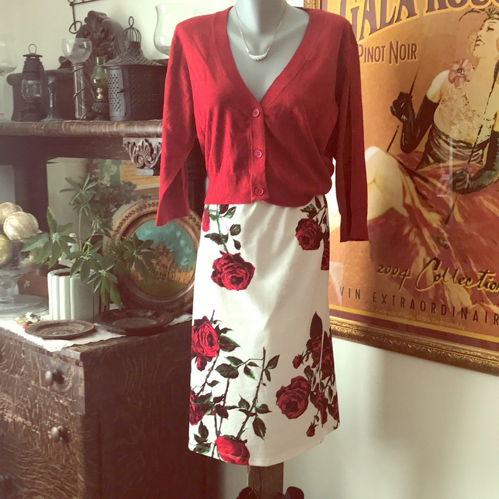 My Amelia James roses pencil skirt
